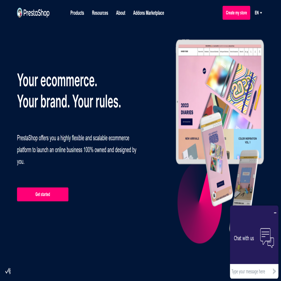 PrestaShop website builder